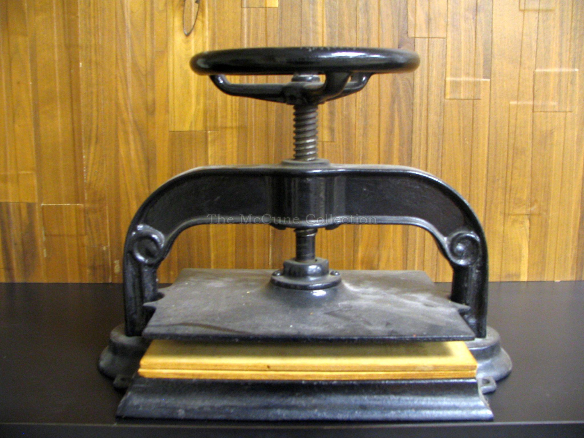 Equipment for Book Binding and Printing • The McCune Collection